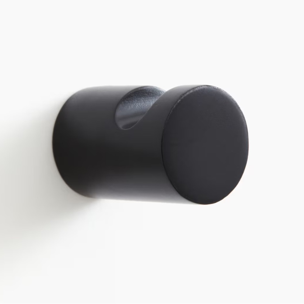 H&M MANGO WOOD HOOK In Black